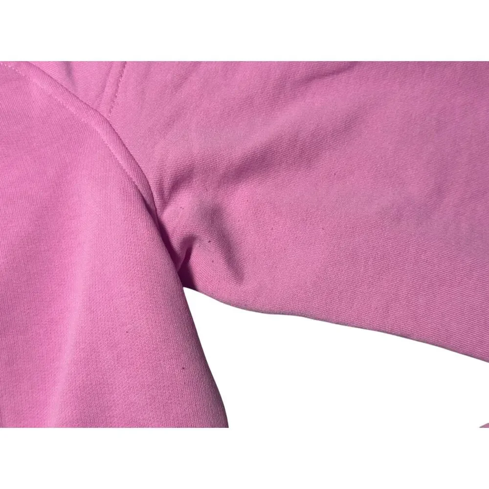 Vineyard Vines Dreamcloth Shep Sweatshirt Womens M Light Pink Quarter-Zip Logo